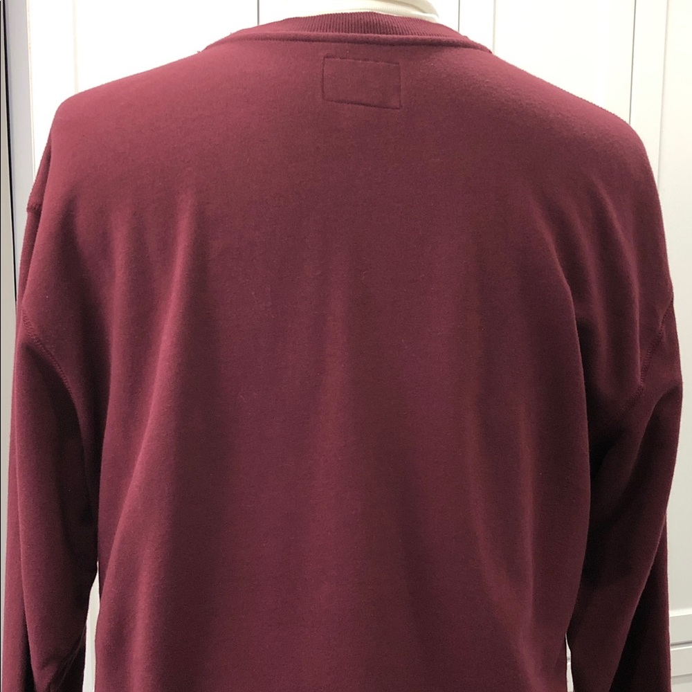 🦫Roots Men’s Crewneck Sweatshirt – XXL – Maroon - Picture 6 of 11